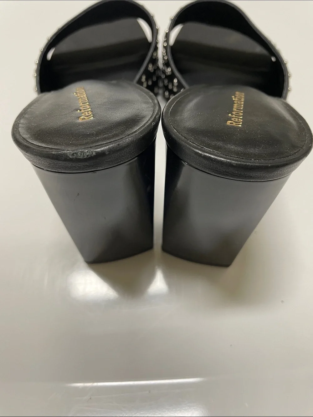 Reformation heels, or slides